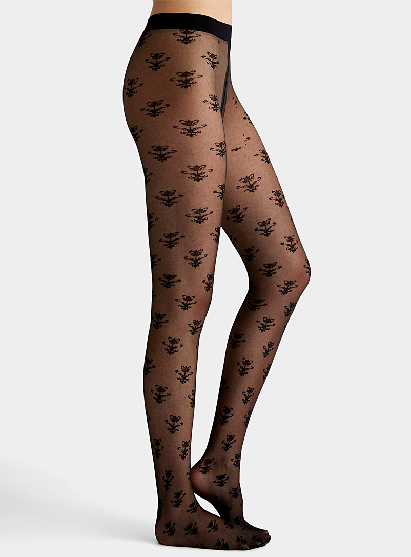 Cherry Pattern Tights with 20 Denier Material