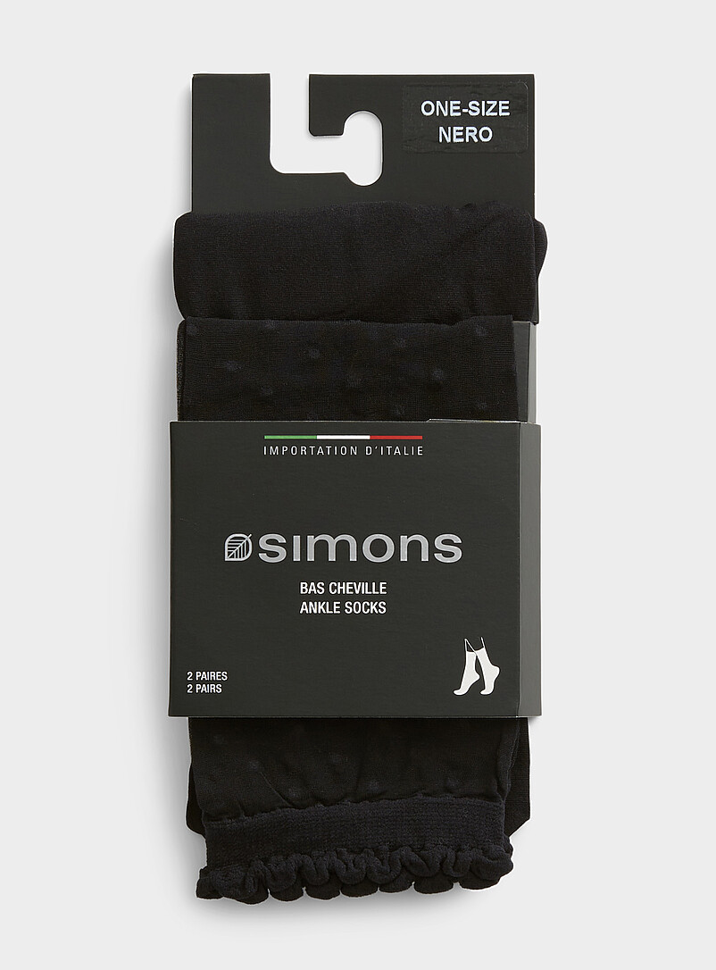 Solid and dotted ankle socks 2-pack Exclusive collection from Italy product image 3