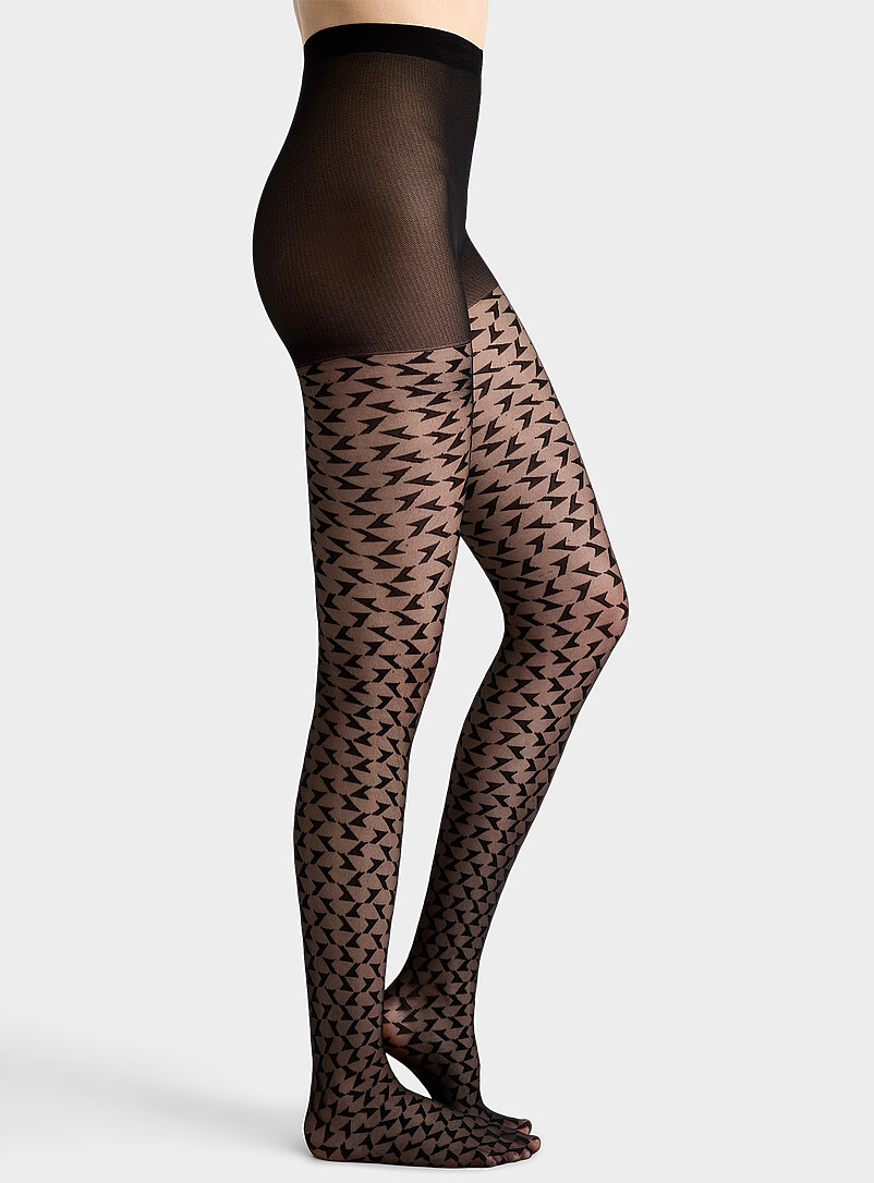 Geometrical-pattern pantyhose 20 denier - Fine Exclusive collection from Italy product image (primary)