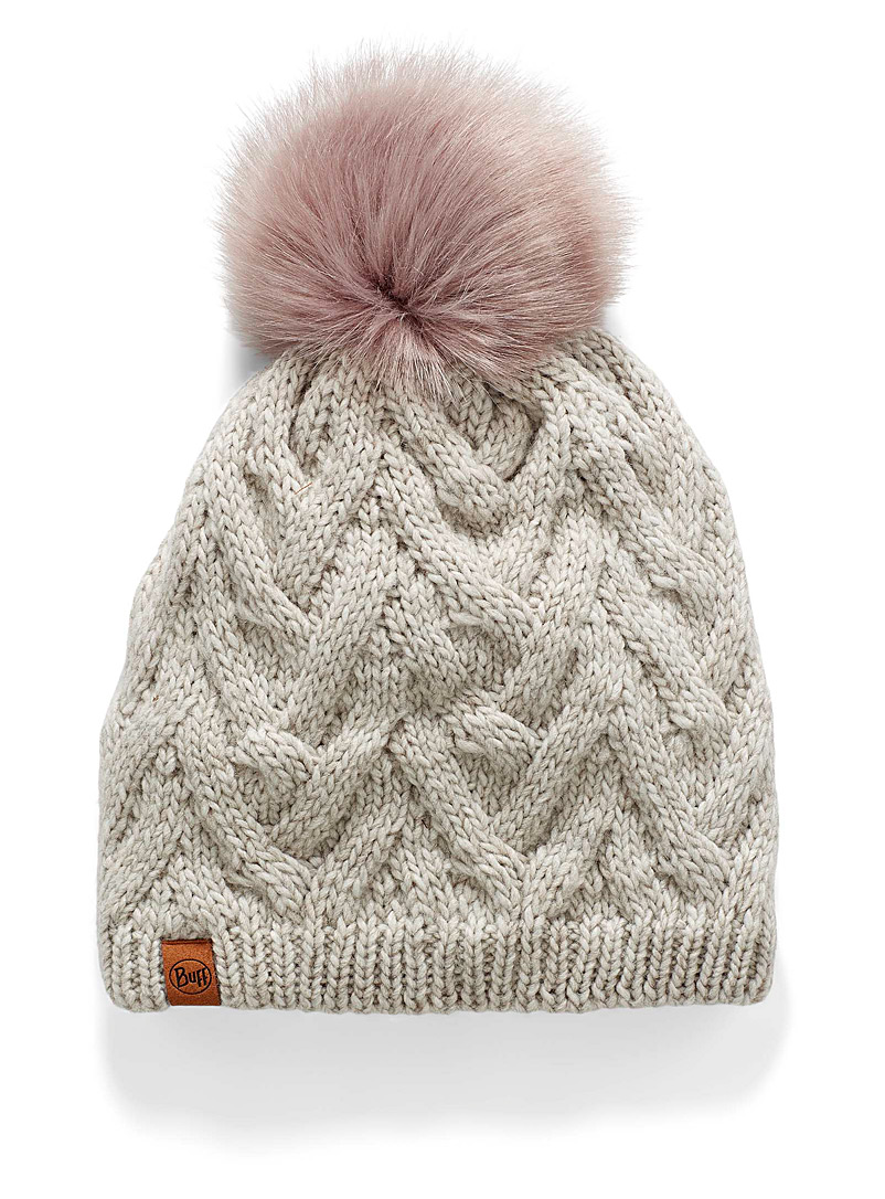 Buff Ivory White Caryn tuque for women