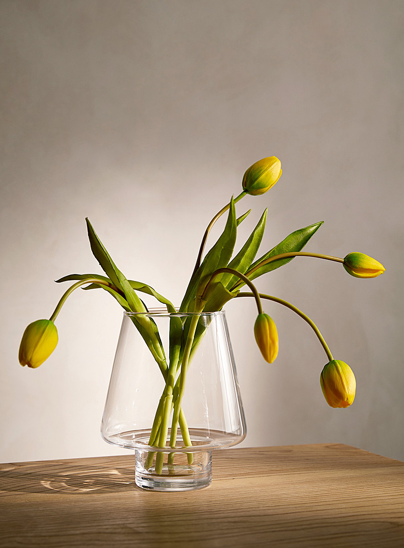 Simons Maison: Le bouquet imitation tulipes jaunes Jaune or