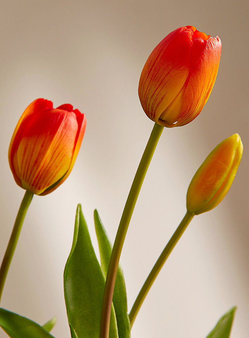 Simons Maison Orange Artificial orange tulips bouquet