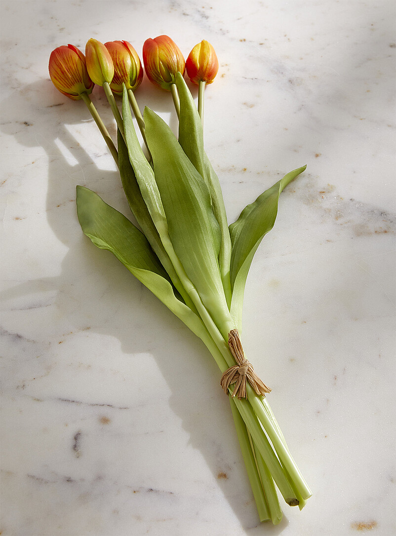 Simons Maison Orange Artificial orange tulip bouquet