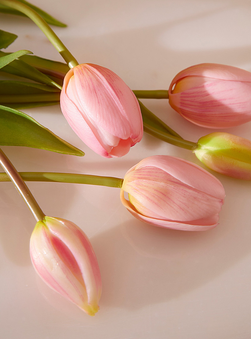 Simons Maison Dusky Pink Artificial light pink tulips bouquet