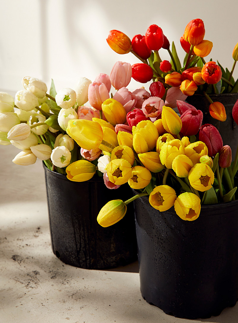 Simons Maison Dusky Pink Artificial light pink tulips bouquet
