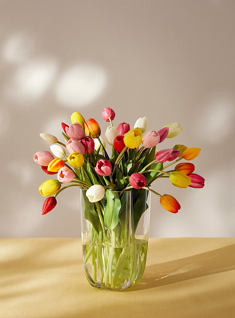 Simons Maison: Le bouquet imitation tulipes blanches Blanc