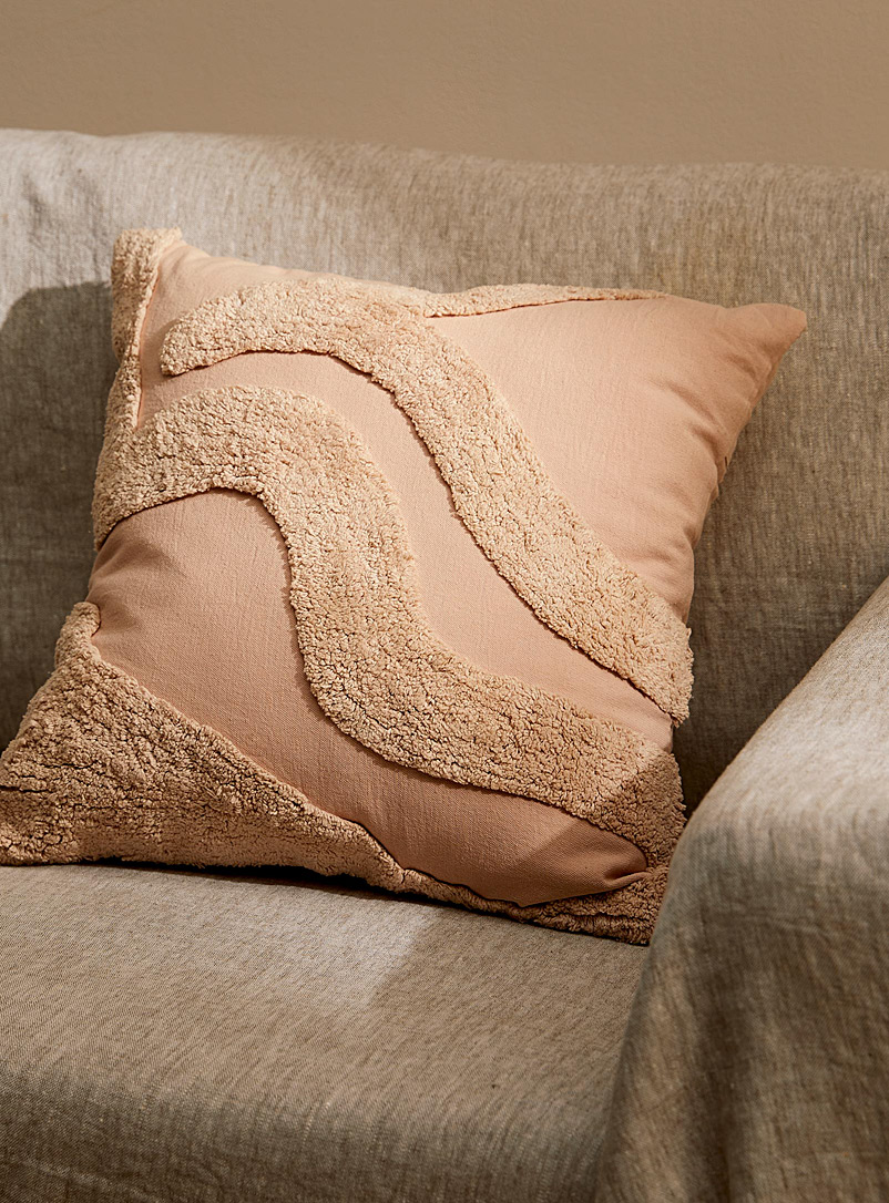 Simons Maison Pink Tufted design cushion 46 x 46 cm