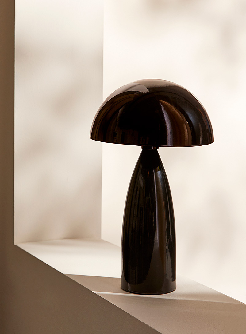 Simons Maison: La lampe de table rétro champignon Noir