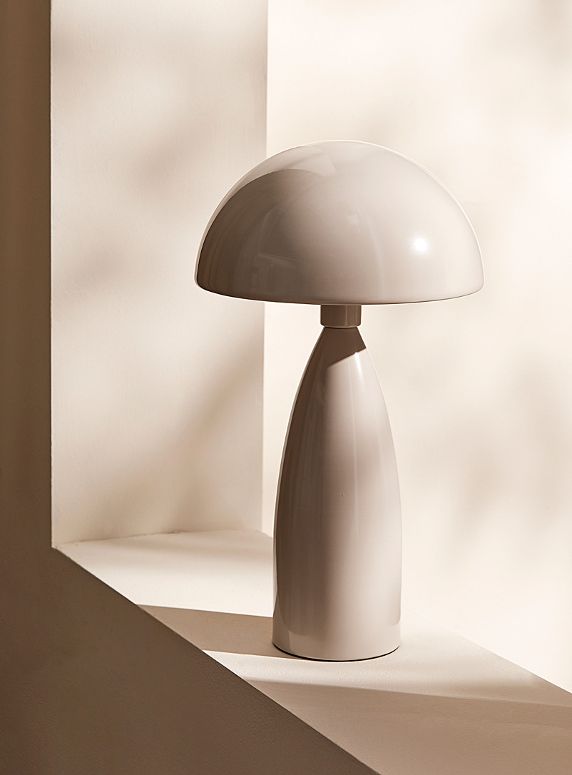 Simons Maison Ivory White Retro mushroom table lamp