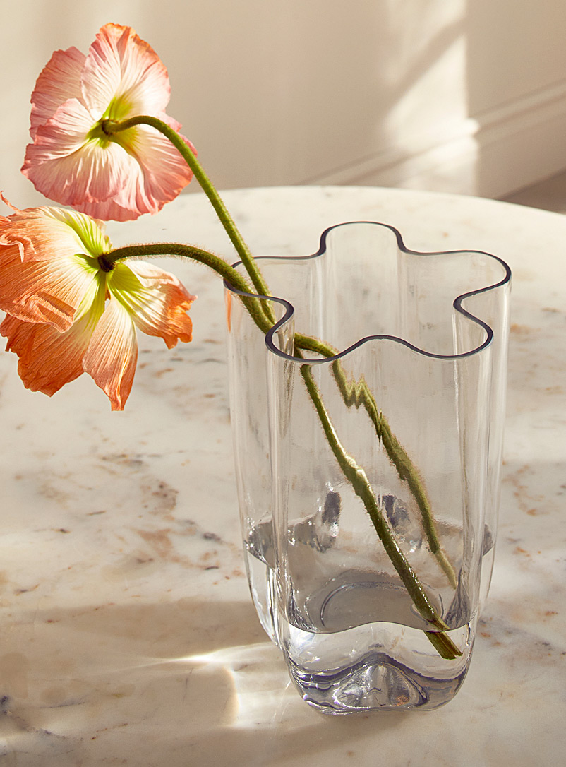 Simons Maison Assorted Transparent wavy vase