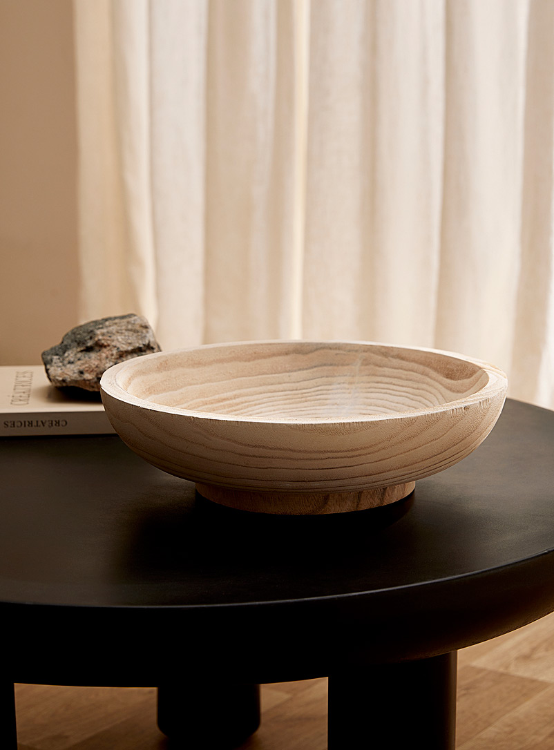 Simons Maison Assorted Large paulownia wood bowl