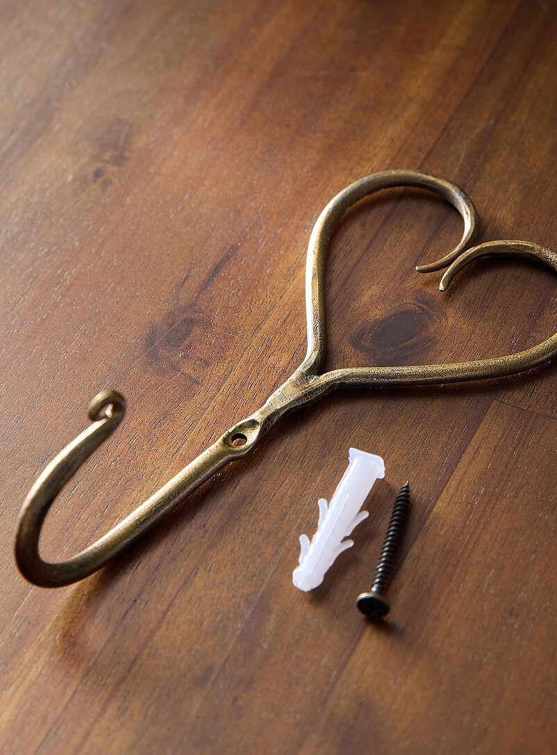 Antique brass heart wall hook | Simons Maison | | Simons