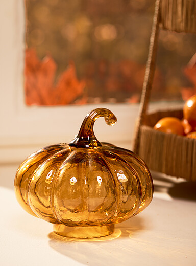 Hand-blown pumpkin <b>Halloween Collection</b>