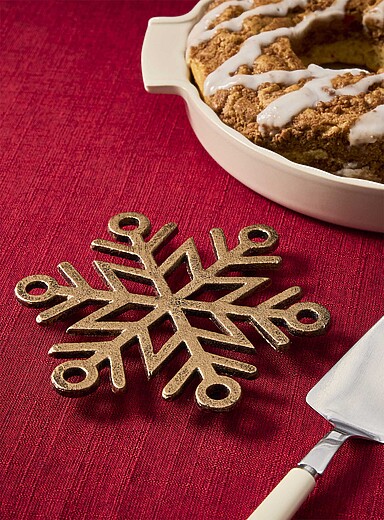 Le sous-plat flocon 17 x 17 cm <b>Collection de No&euml;l</b>