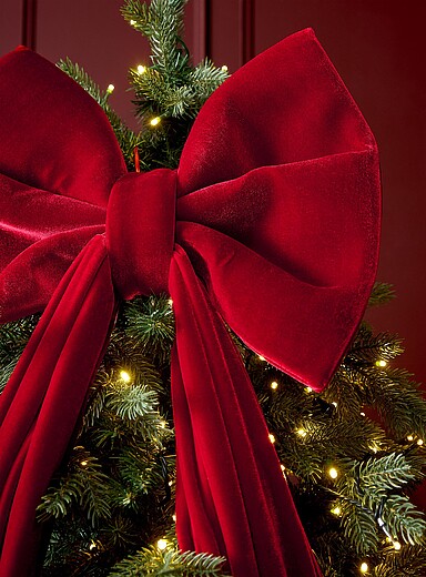 La boucle g&eacute;ante en velours <b>Collection de No&euml;l</b>