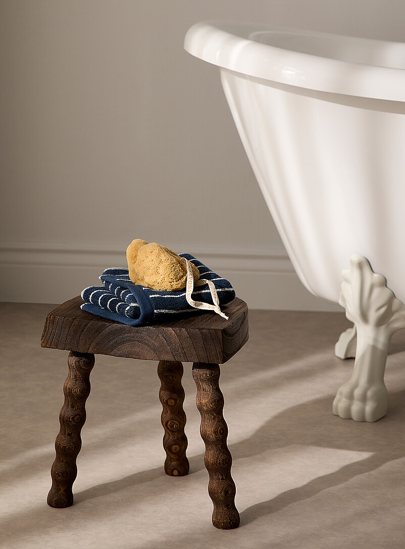Wavy legs decorative stool product image (primary)