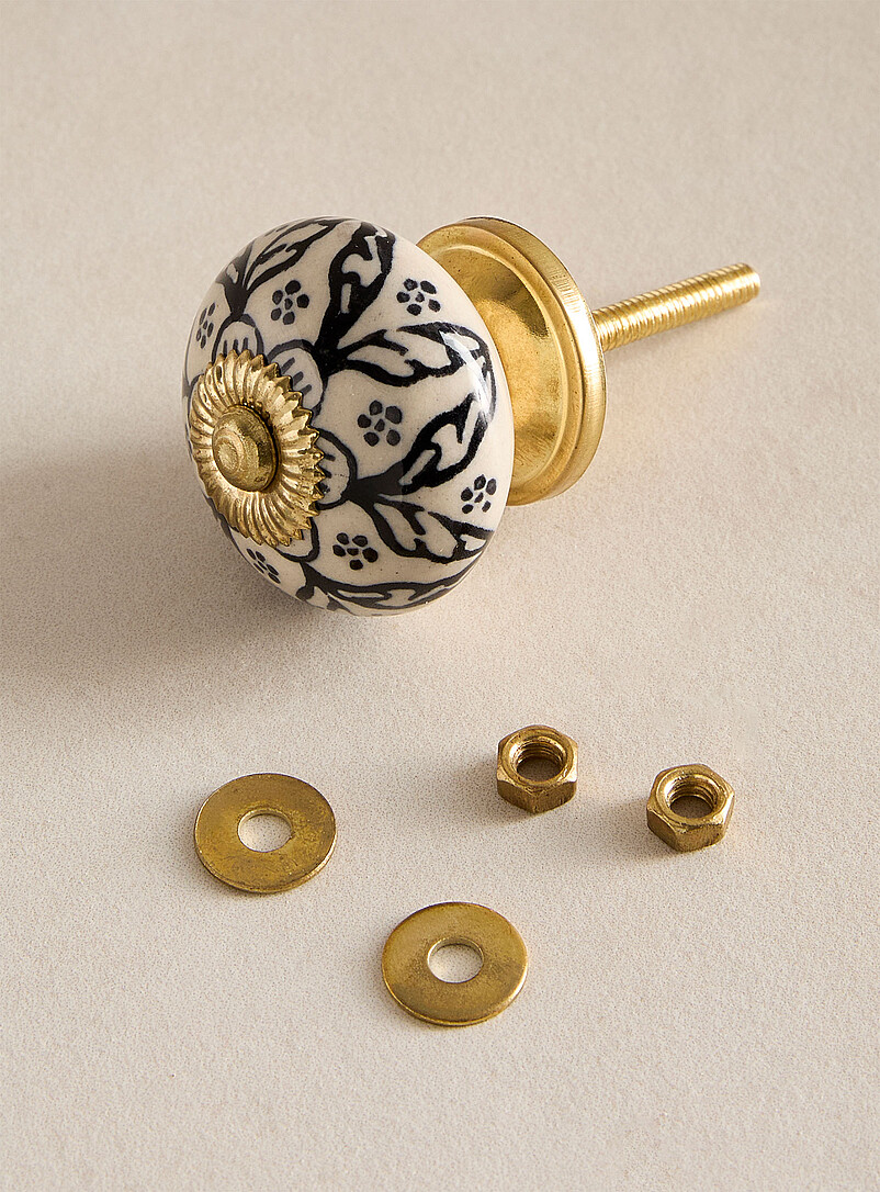 Abstract foliage cabinet knob product image 2
