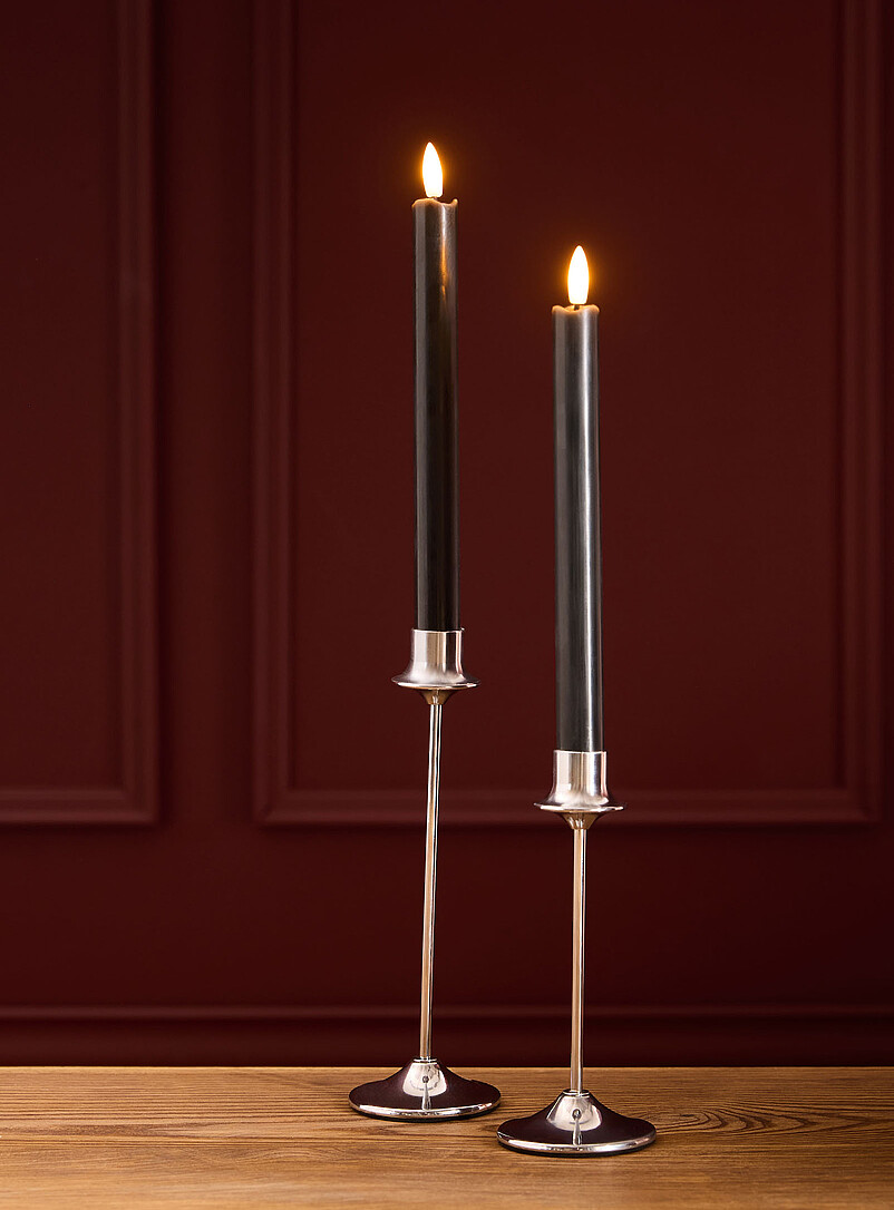 Black LED candles Set of 2 product image 2