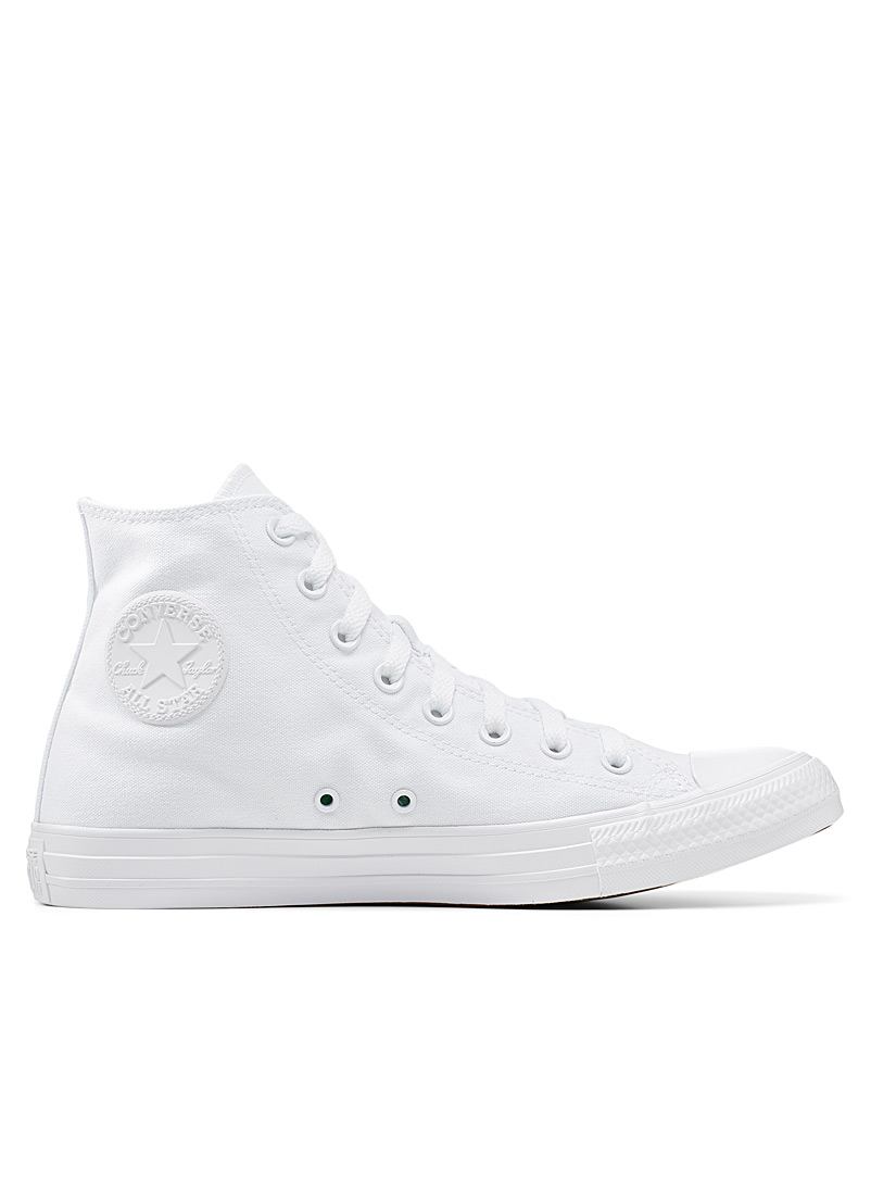 Chuck Taylor All Star High Top all-white sneakers Men | Converse ...