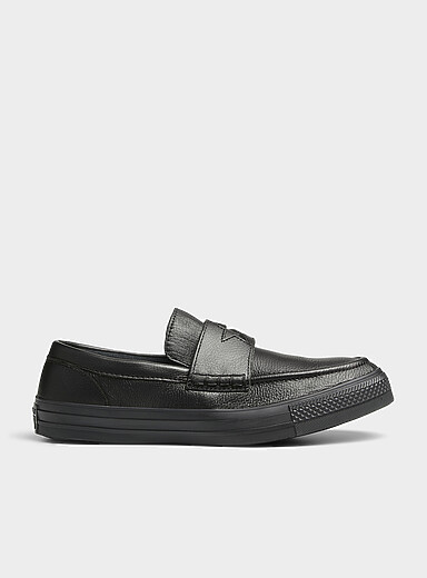Converse: Le fl&acirc;neur Chuck Taylor Allstar en cuir Homme Noir pour homme