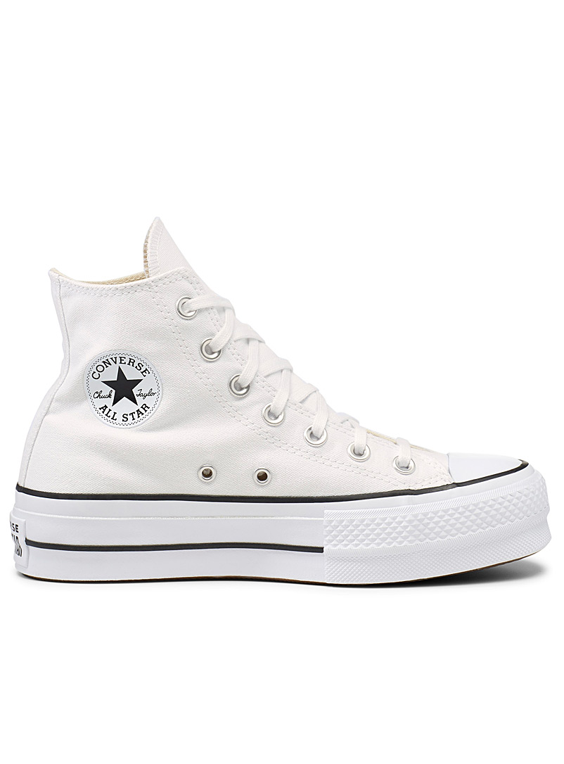 Chuck Taylor All Star High Top white platform sneakers Women | Converse ...