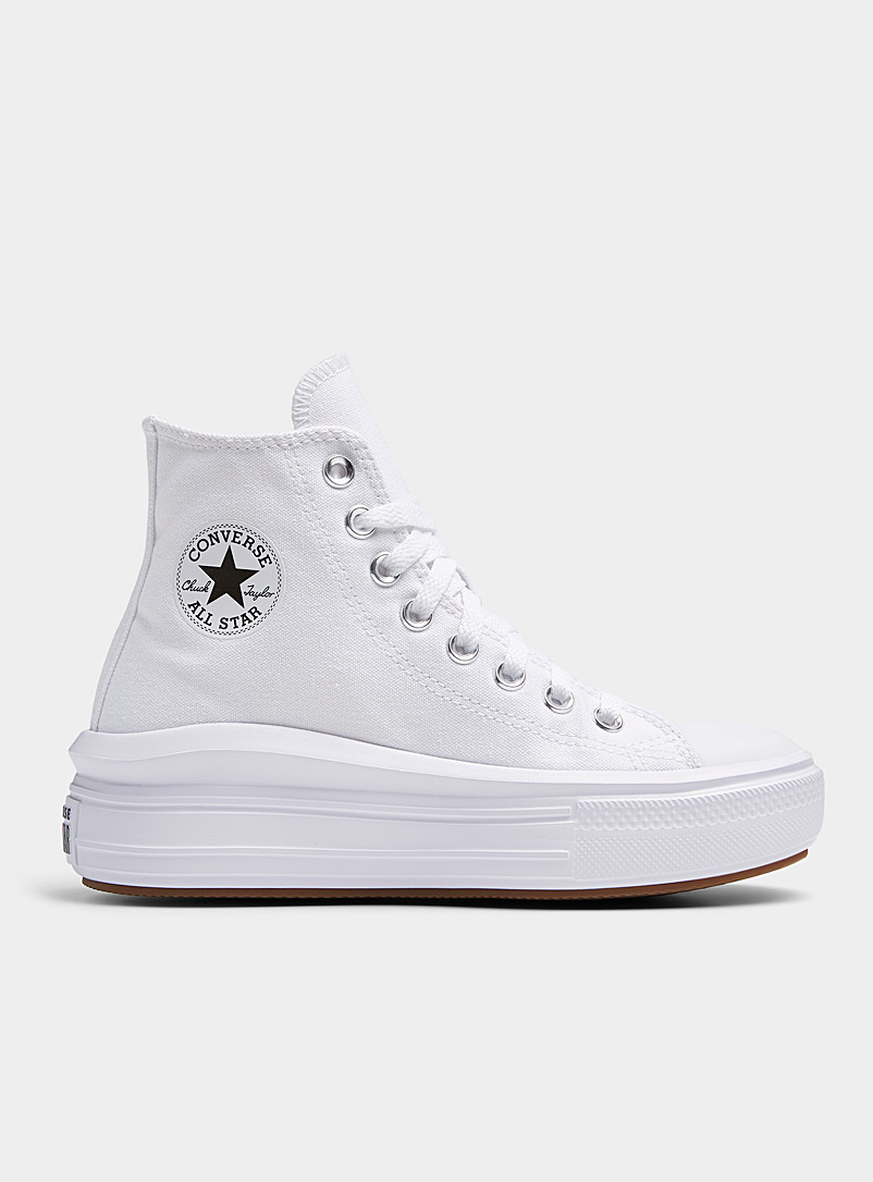 Converse White Chuck Taylor All Star Move High Top platform sneakers Women for women