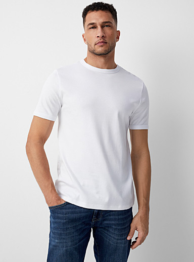Lot De 12 T-shirts Perofil - Coton Pima - Col Rond - Taille S à XXL - Bi-pack (6 Paires) - Neuf Avec étiquettes - Fabriqué En Italie