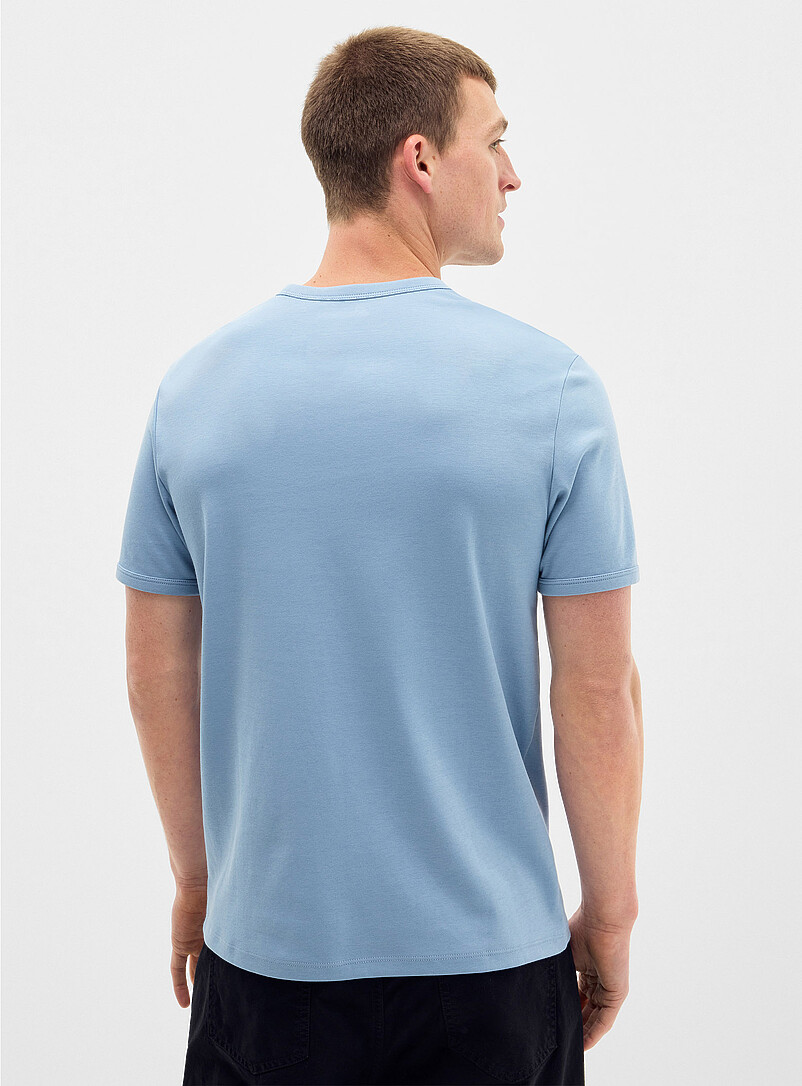 Le 31 Black Dressy Pima cotton jersey T-shirt <b>Standard fit</b> for men