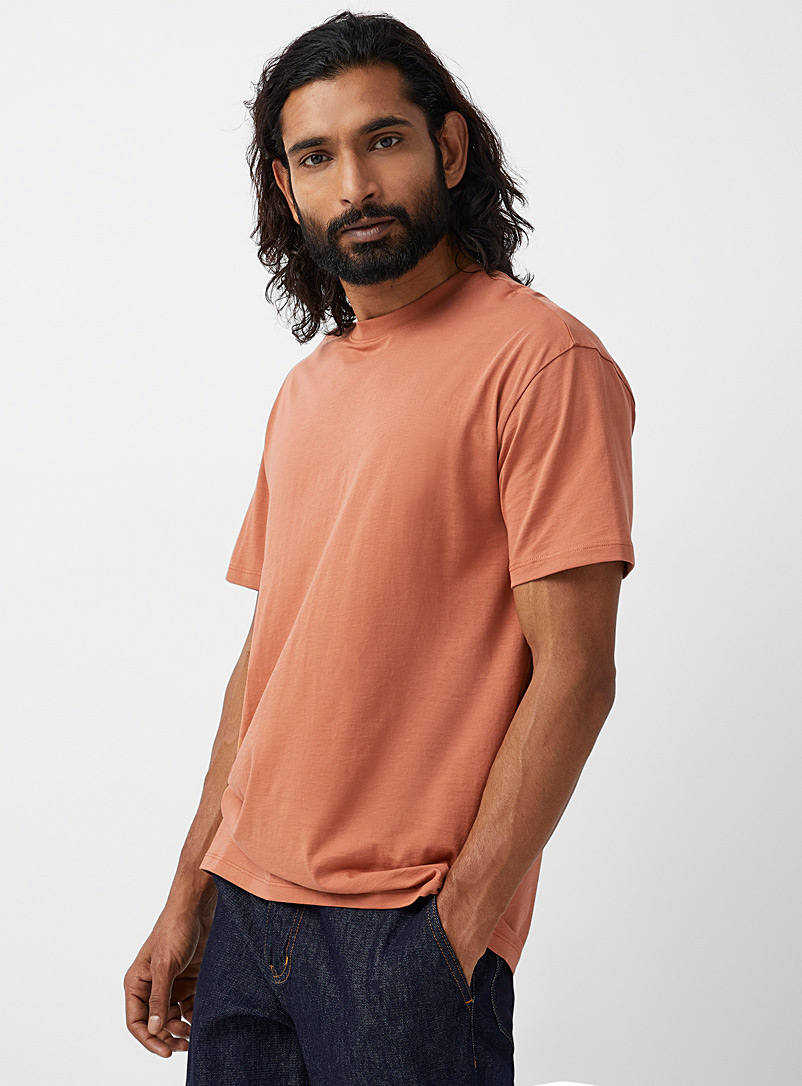 Le 31 Amber Bronze Pima cotton crew-neck T-shirt Comfort fit for men