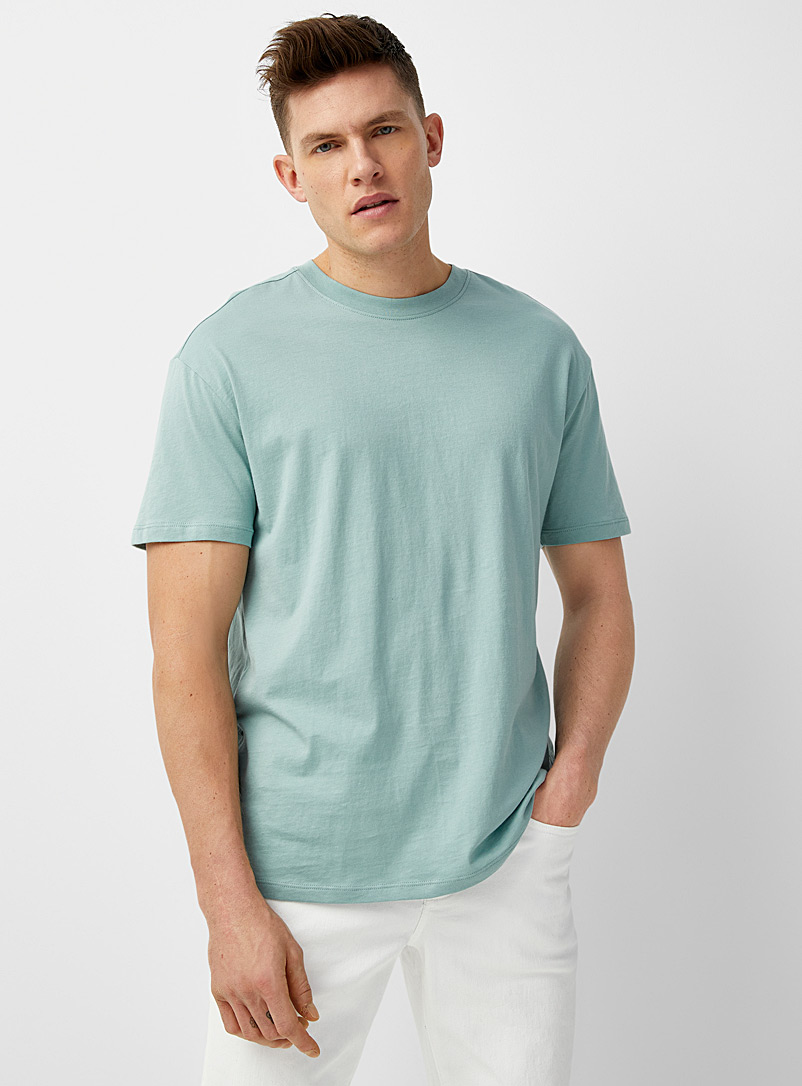 Le 31: Le t-shirt confort coton pima Vert vif-irlandais-émerau pour homme