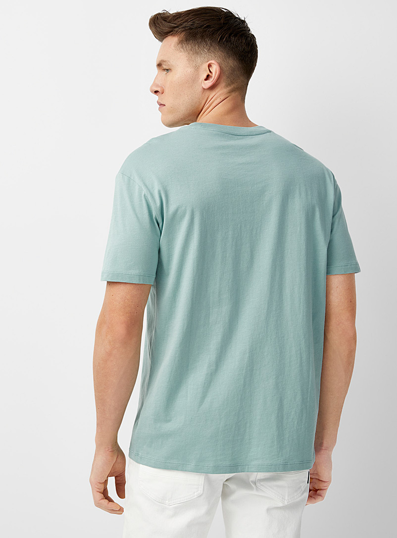 Le 31 Kelly Green Comfort pima cotton T-shirt for men