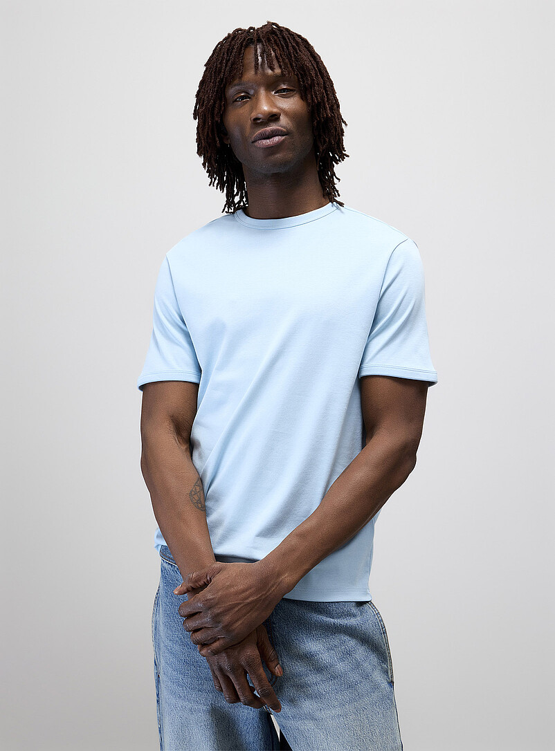 Dressy Pima cotton jersey T-shirt Standard fit product image (primary)
