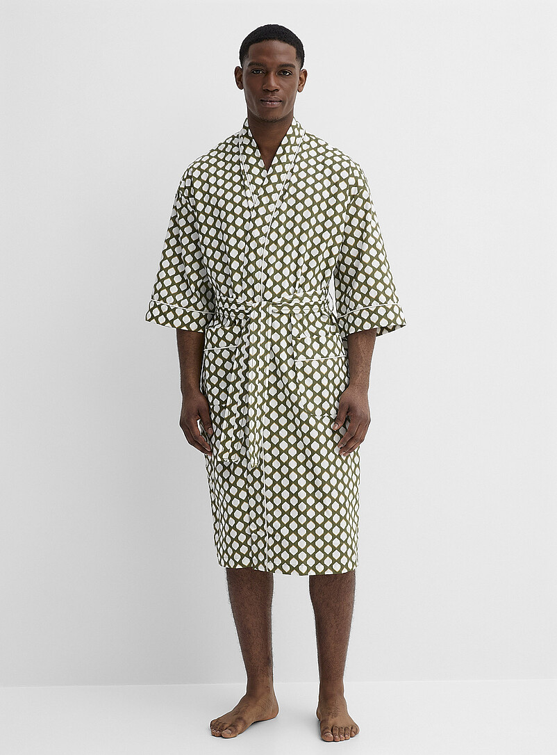 Male Robe With Pattern Robes & Bathrobes for Men | Simons Canada