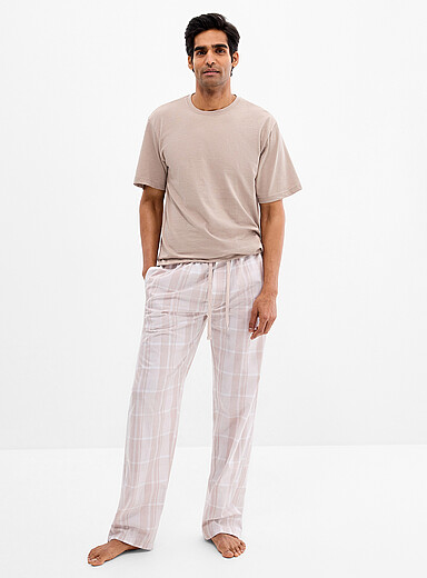 Minimalist check pyjama set