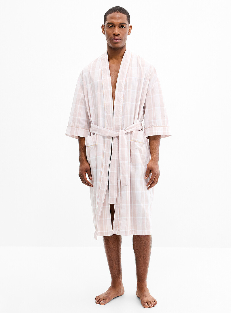 Lightweight Check Robe