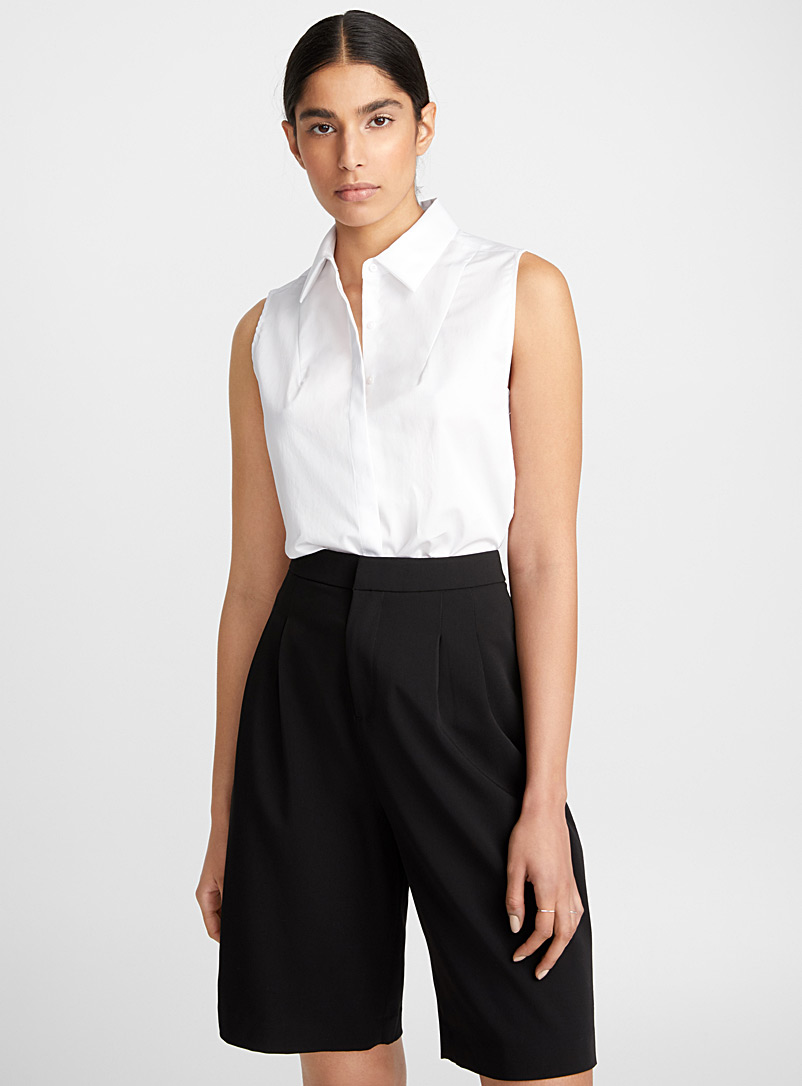 Square armhole poplin shirt | Icône | Women%u2019s Shirts | Simons