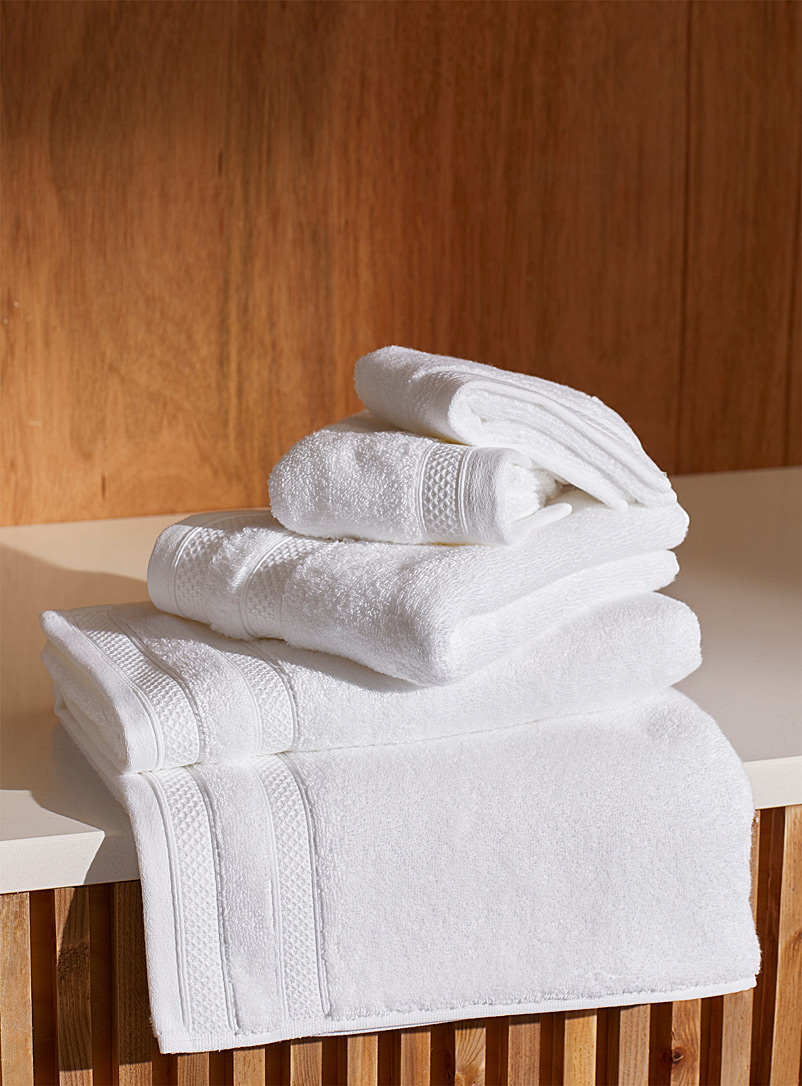 Simons Maison White Cotton and modal towels