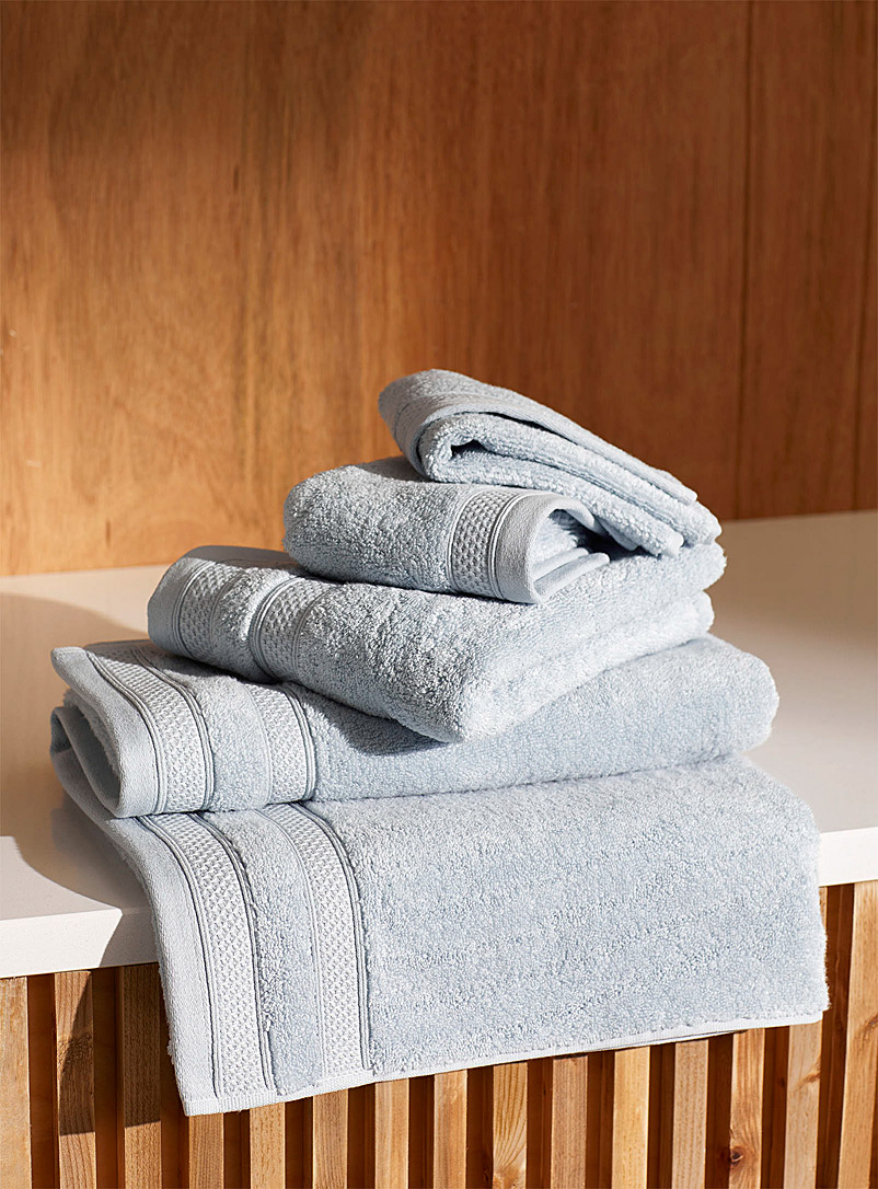 Simons Maison Baby Blue Cotton and modal towels