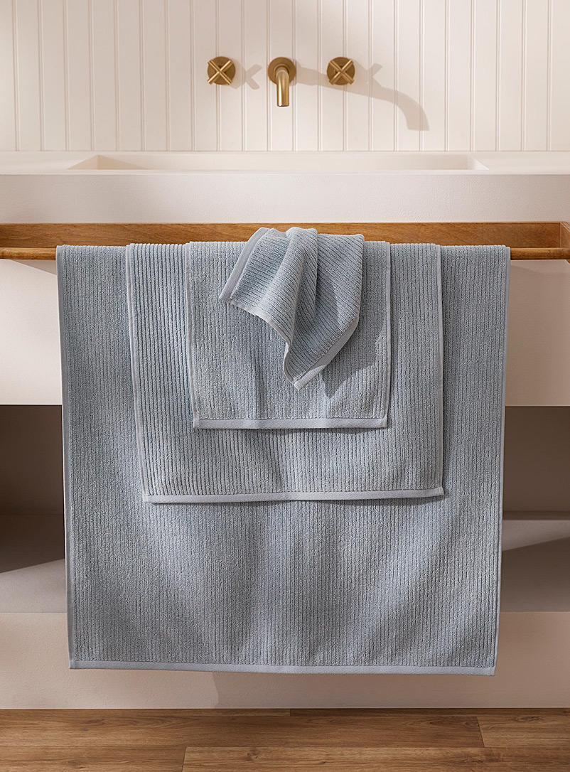 Simons Maison Baby Blue Cotton and modal towels