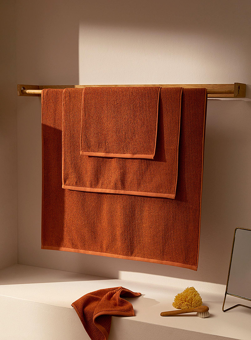 Simons Maison Medium Orange Cotton and modal towels