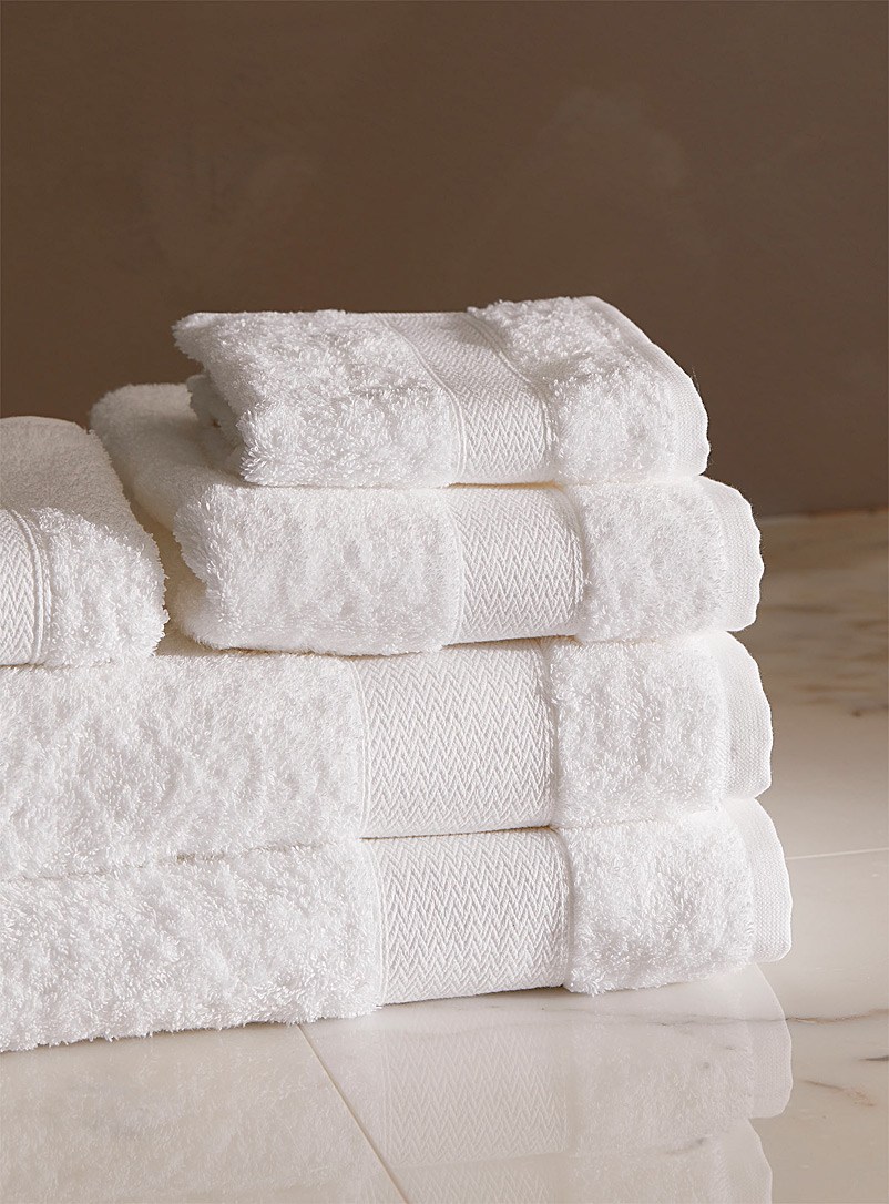 Simons Maison White Egyptian cotton towels