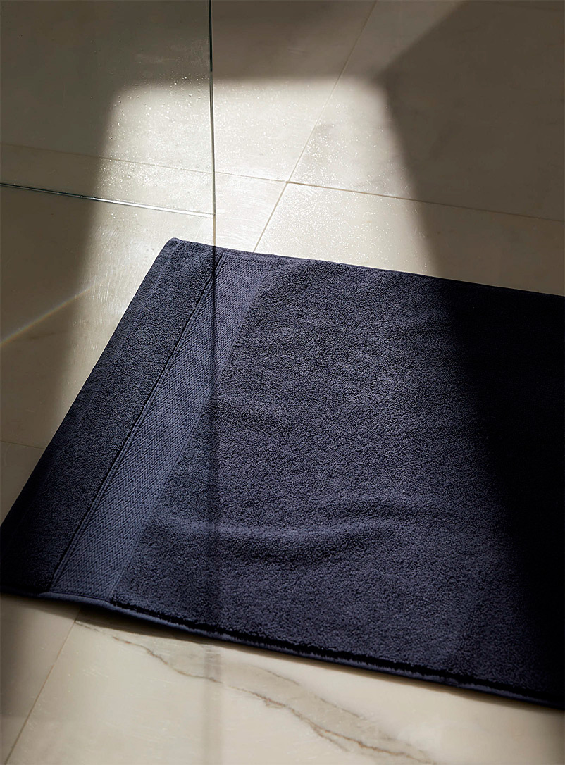 Simons Maison Dark Blue Egyptian cotton bath mat 50 x 80 cm