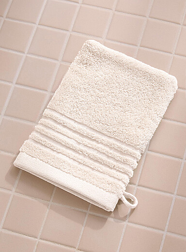 Simons Maison: Le gant de toilette coton &eacute;gyptien Blanc