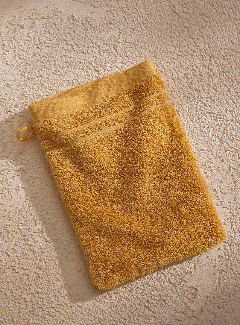 Simons Maison Light Yellow Egyptian cotton wash mitt