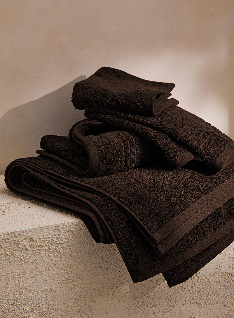 Simons Maison Dark Brown Egyptian cotton towels