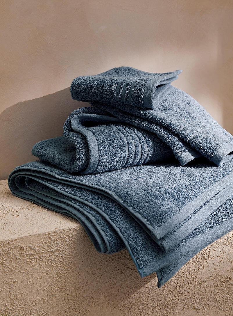 Simons Maison Blue Egyptian cotton towels