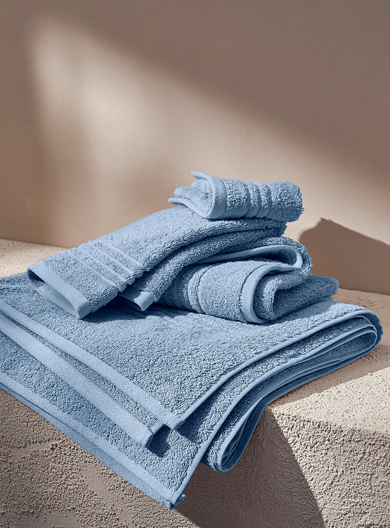 Simons Maison: Les serviettes coton égyptien Douces et absorbantes, très grande qualité Bleu pâle - Bleu ciel