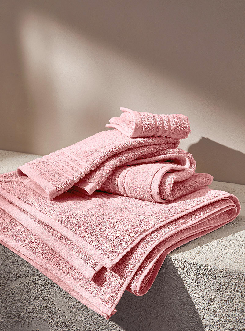 Simons Maison: Les serviettes coton égyptien Douces et absorbantes, très grande qualité Rose