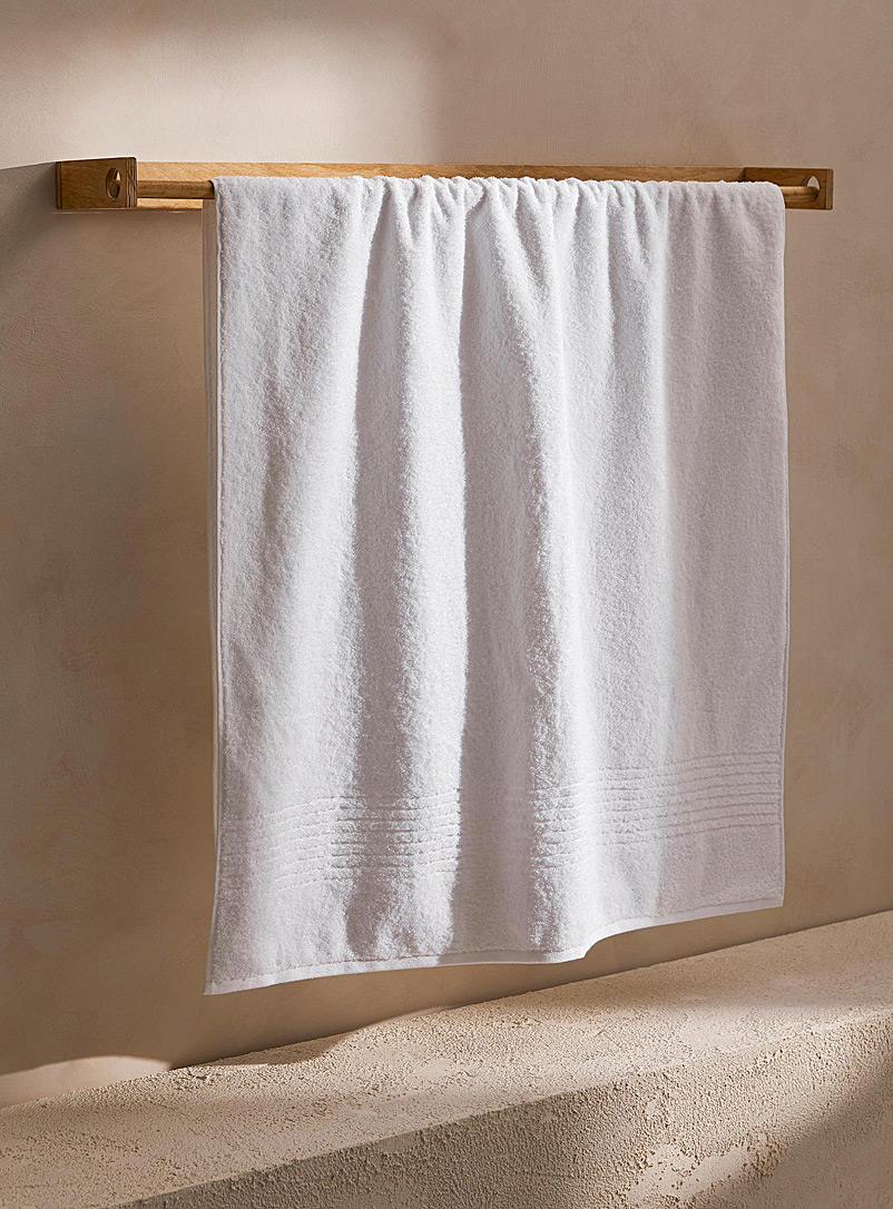Simons Maison White Egyptian cotton bath sheet