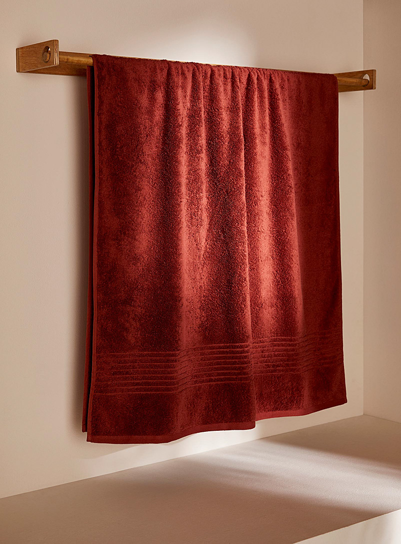 Simons Maison Ruby Red Egyptian cotton bath sheet